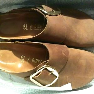 Birkenstock Basel Big Buckle Cognac